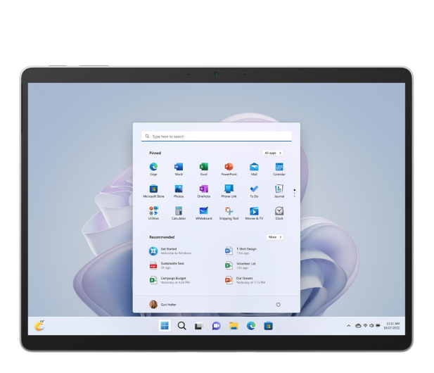 Microsoft Surface Pro 9 i5/8GB/256GB/Win11 (Platynowy) - 1081280 - zdjęcie 3